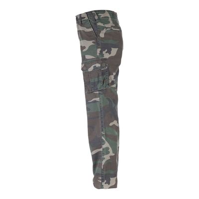 Kids cargo byxor stonewashed i woodland
