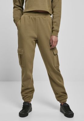 Soft trousers with high waist and leg pocket lady