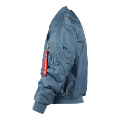 MA-1 flight jacka i vintage denim med dragkedja