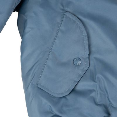 MA-1 flight jacka i vintage denim med dragkedja