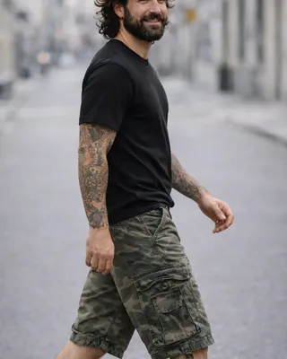 Vintage classic shorts camo