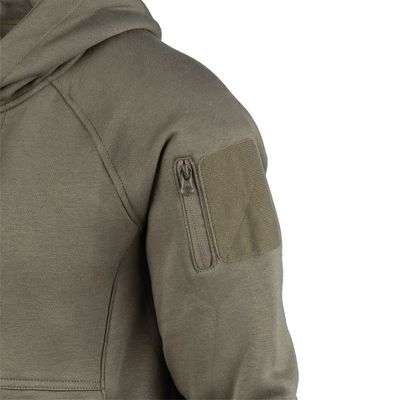 Tactical Bamboo hoodie zippered i ranger green med dragkedja