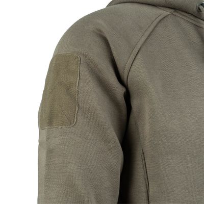 Tactical Bamboo hoodie zippered i ranger green med dragkedja