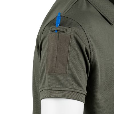 Tactical zip polo Quick Dry i ranger green med dragkedja