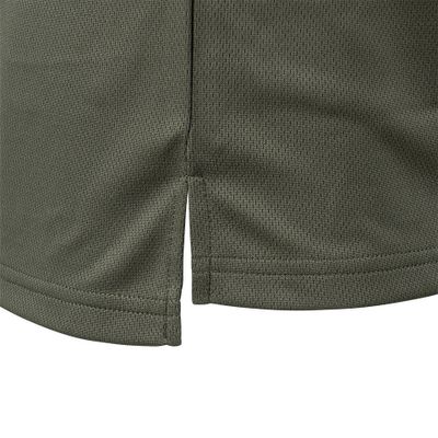 Tactical zip polo Quick Dry i ranger green med dragkedja