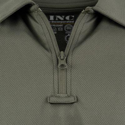 Tactical zip polo Quick Dry i ranger green med dragkedja