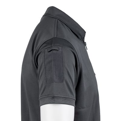 Tactical zip polo Quick Dry i wolf grey med dragkedja
