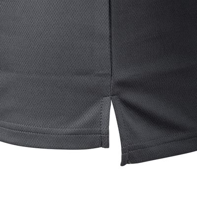 Tactical zip polo Quick Dry i wolf grey med dragkedja