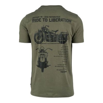 T-shirt Liberator WLA Badge i grön
