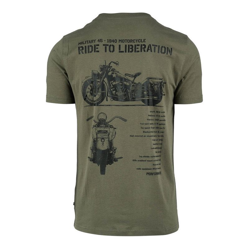 T-shirt Liberator WLA Badge i grön