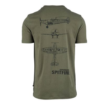 T-shirt Spitfire Badge i grön