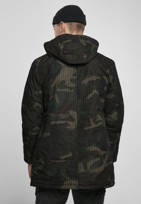 Netpattern camo parka