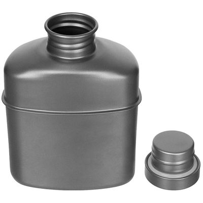 Titanium water bottle with MOLLE bag