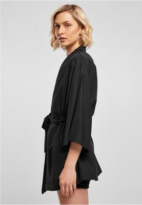 Ladies Viscose Twill Kimono Coat
