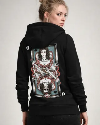 Queen of spades ziphoodie