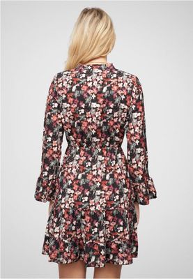 Chiffon dress with buttons