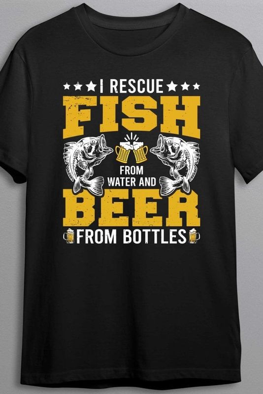 Fish and beer - T-shirt