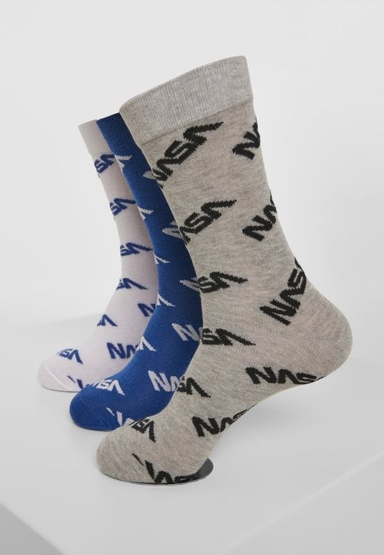 NASA worm logo socks 3-pack