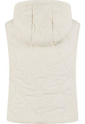 Women's lightweight quilted vest with hood