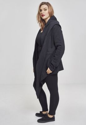 Cardigan with large hood lady