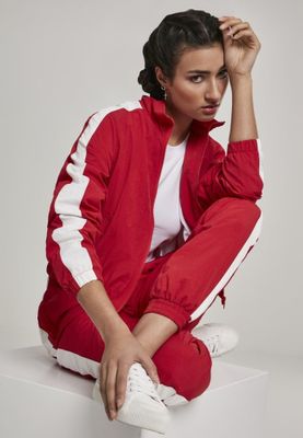 Sport jacket with striped lady