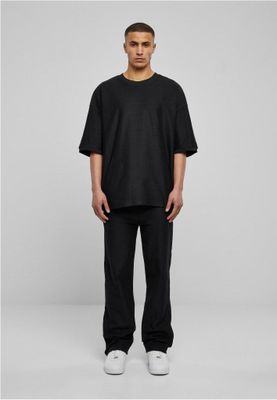 Ribbstickad t-shirt i kraftig frotté herr