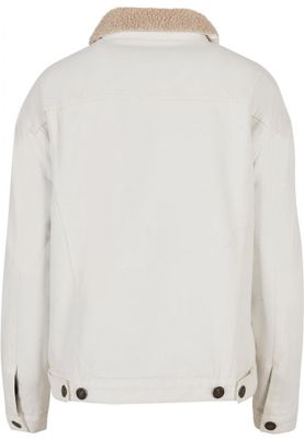 Ladies Oversized Sherpa Denim Jacket
