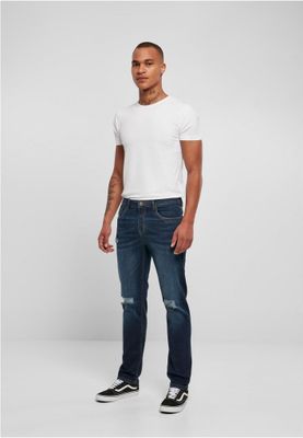 Distressed Strech Denim Pants