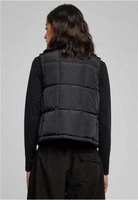 Ladies' reversible short puffer vest
