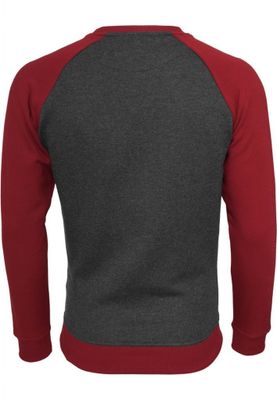 Tvåfärgad raglan sweatshirt