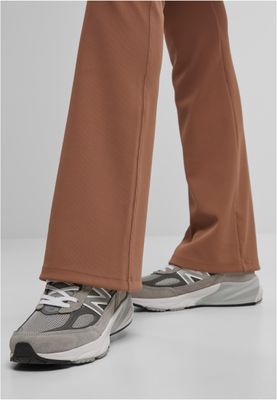 Utsvängda Leggings med Bred Midja och Delade Sömmar