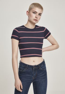 Striped sweatshirt lady
