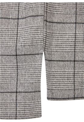Long Oversized Checked Greyish Shirt