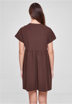 Afslappet T-shirtkjole med rynket nederdel