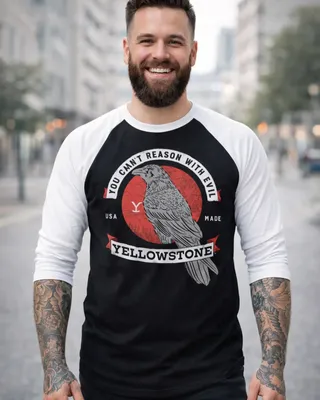 You Can't Reason With Evil Baseball 3/4 Sleeve Tee