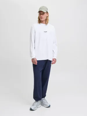 Avslappnad T-shirt med Långa Ärmar