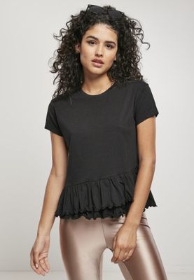 T-shirt with ruffles in organic cotton