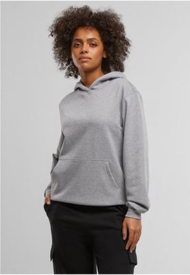 Ladies Loose Light Brushed Fleece Hoody