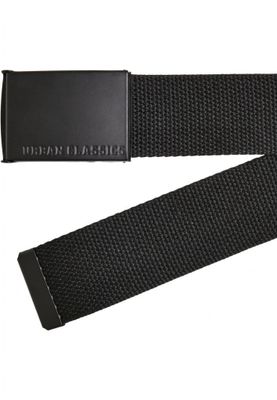 Colored Buckle Canvas Belt 2-Pack