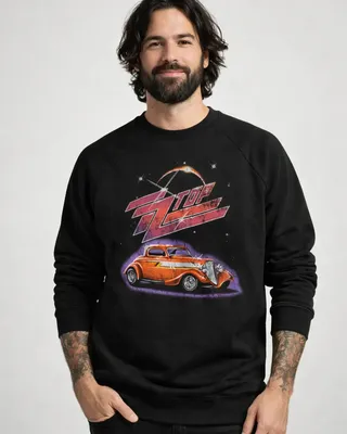 ZZ Top Eliminator Glow Sweat-shirt i svart