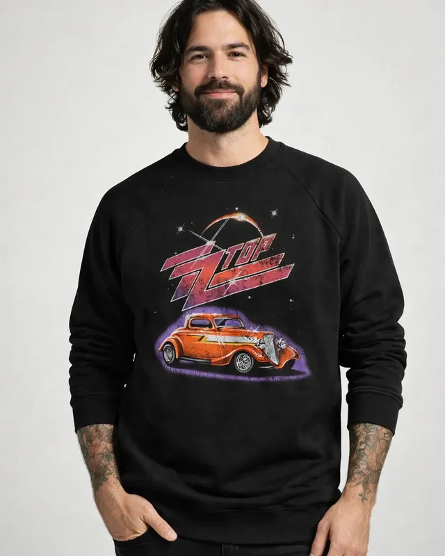 ZZ Top Eliminator Glow Sweat-shirt i svart