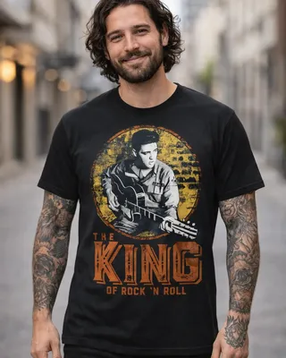 Elvis Presley - The King Of Rock 'n Roll Big & Tall T-Shirt