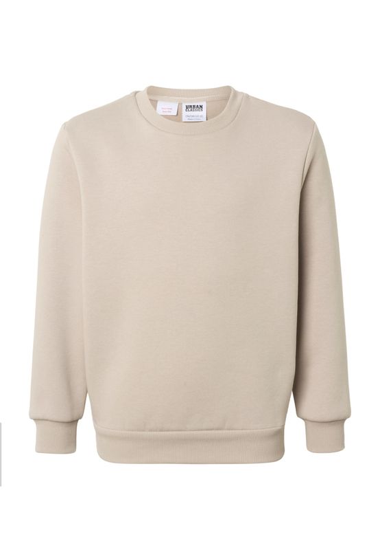 Tröja för barn med fluffy Crewneck – molnfärg