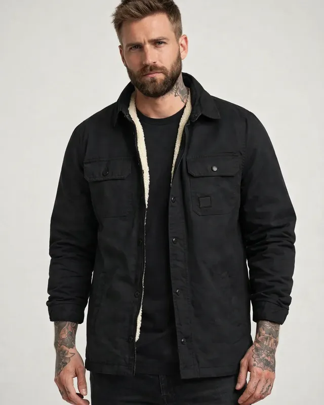 Dean jacket with teddy lining