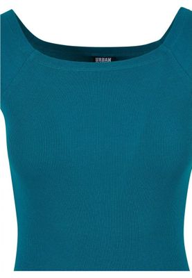 Ladies Off Shoulder Rib Dress