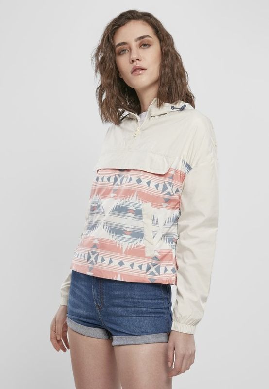 Short light jacket with inca pattern