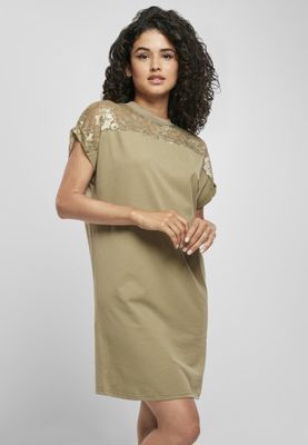 Short dress with lace