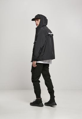 Black lightweight jacket with bellows pockets