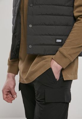 Black padded vest men