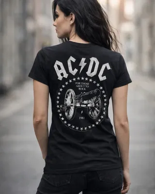 AC/DC For Those About To Rock Girly Tee